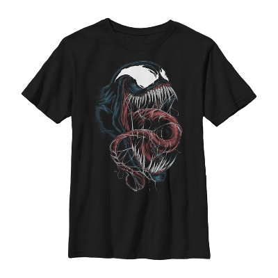 Boy's Marvel Venom Close-up T-shirt - Black - Small : Target