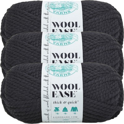 3 Pack) Lion Brand Wool-ease Thick & Quick Yarn - Red Beacon : Target