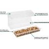 JCs Wildlife All Acrylic Window Bird Feeder with Strong Suction Cups and Removable Seed Tray - Holds 2 Cups of Bird Seed - Feed Cardinals, Bluebirds, - 3 of 4