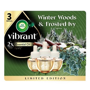 Air Wick Scented Oil Vibrant Air Fresheners - Winter Woods & Ivy - 3ct - 1 of 4