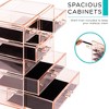 Sorbus Acrylic Makeup Organizer Case - Big Clear Makeup Organizer for Vanity, Bathroom, College Dorm, Closet, Desk - 4 of 4