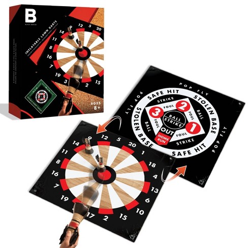Outdoor Supersized 60"H Inflatable Yard Party Game Dart Board Set NEW 