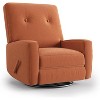 Swivel Rocker Recliner,Glider Recliner Nursery Chair for Adults,360°Swivel Glider Rocking Chair for Living Room - 3 of 4
