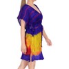 HAPPY BAY Women's Swim Beach Dress Cover Up Vacation Beachwear Mini Bathing Suit Tunic Cruise Medium Blue Tie Dye Design - 2 of 3