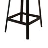 28" Jacotte Accent Table Natural and Black - Acme Furniture: Pine Wood, Tapered Legs, Metal Frame - 3 of 4