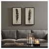 (Set of 2) 16.75" x 31.75" Gilded Feathers Canvas Wall Art Yellow: Urban Habitat, Modern Decor, Framed Digital Artwork - 2 of 4