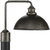 Progress Lighting Englewood 1-Light Outdoor Post Lantern, Steel, Antique Pewter, Hammered Shade - 3 of 4