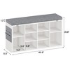 Shoe Change Stool with Cushioned Seat - 2 of 4