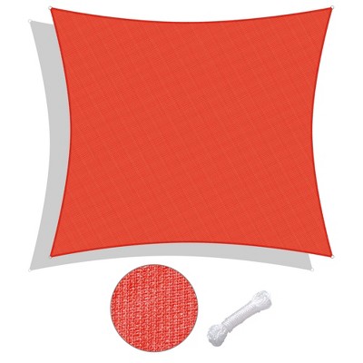 LAGarden 23x22 Ft HDPE Rectangle Sun Shade Sail