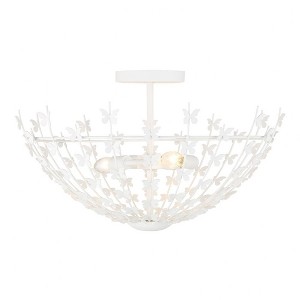 Savoy House Birch 3 - Light Semi-Flush Mount in  Bisque White - 1 of 1