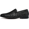Santimon Mens Glitter Loafers Slip-On Dress Shoes – Sparkly Tuxedo & Suit Shoes for Weddings, Parties, and Formal Events - 2 of 4