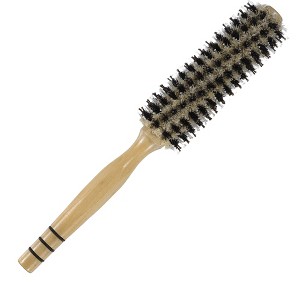 Unique Bargains 6 Row Nylon Bristle Round Curling Hair Twill Comb Beige 1 Pc - 1 of 4