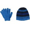 Grand Sierra Kids' 4-7 Striped 2-Piece Winter Beanie and Glove Set - 4 of 4