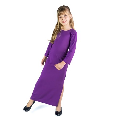 Girls purple maxi clearance dress