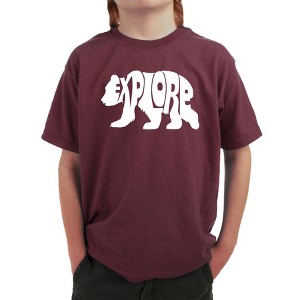 LA Pop Art Explore - Boy's Word Art T-Shirt - 1 of 4