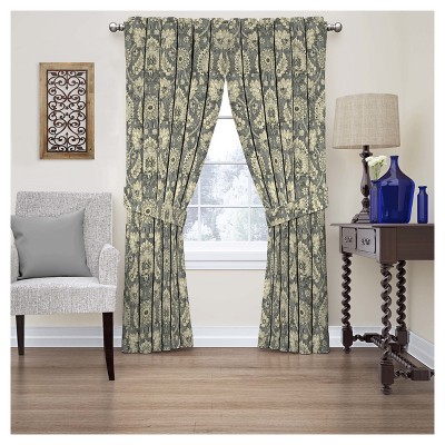 84"x52" Clifton Hall Floral Curtain Panel Fla - Waverly