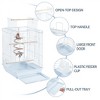 Yaheetech Travel Bird Cage with Open Play Top for Budgie, Finch, Green Cheek Canary, Parakeet Cockatiel - 4 of 4