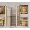 Plastic Clothing Storage, Modern Armoire With Magnetic Doors, Plastic Armoire Closet-Cuddlewood - 3 of 4