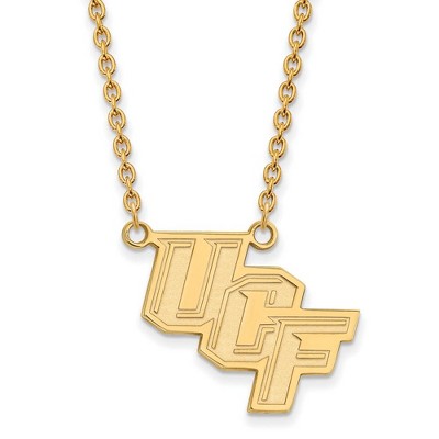 Black Bow Jewelry 10k Yellow Gold Central Florida Knights NCAA Necklace 18 Inch