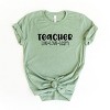 Simply Sage Market Teacher Live Love Learn Short Sleeve Tee - M - Sage - 3 of 4