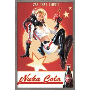 Trends International Fallout 4 - Nuka Cola - Zap That Thirst! Framed Wall Poster Prints - 1 of 4