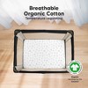 KeaBabies Mini Crib Sheets for Baby Girls, Boys, 2-Pack Soothe Pack and Play Sheets Fitted, Organic Pack N Play Mattress Sheet - 2 of 4