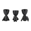 Sagebrook Home Set of 3 People Planters - Ceramic 8" Sitting Human Figurines For Home or Office Decor - Creative Plant - 4 of 4