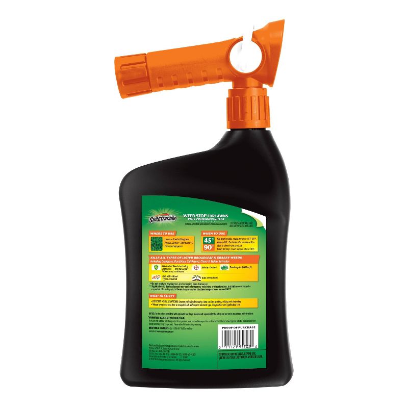 Spectracide 32oz Weed Stop Ready to Spray Crabgrass Weed Killer, 4 of 5