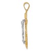 Black Bow Jewelry 14k TriColor Gold Diamond-cut Mariner's Crucifix Cross Pendant - 2 of 4
