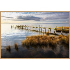 33" x 23" On The Sound II by Danny Head Framed Canvas Wall Art Print - Amanti Art - 1 of 4
