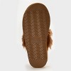dluxe by dearfoams Women's Laverne Slide Slippers - Chestnut - 4 of 4