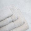 Farm to Home Organic Cotton Towel Set of 6, GOTS & Oeko-TEX Certified, 2 Bath Towels, 2 Hand Towels & 2 Washcloths - Pearl - 2 of 3