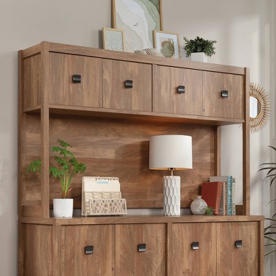 66" Sindoori Mango MDF Laminate Desktop Hutch with 4 Doors