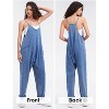 EXLURA Womens Casual Summer Jumpsuits Denim Trendy Fashion Overalls with Pockets - 4 of 4