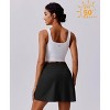 FIONECA Skorts for Woman High Waisted Tennis Skirt UPF 50+ Athletic Skort Skirts with 4 Pockets Workout Pickleball - 2 of 4