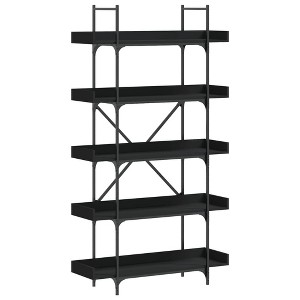 vidaXL Bookcase Storage Organizer Display Shelf Rack 5-Tier Engineered Wood - 1 of 4