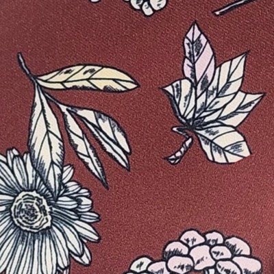 burgundy and white
