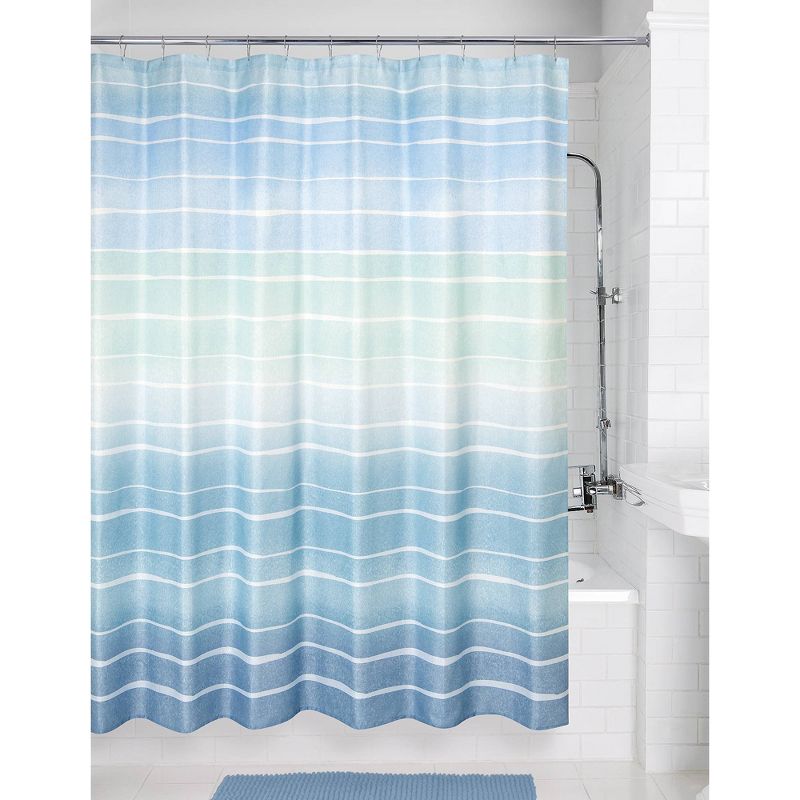 Metallic Ombre Striped Shower Curtain - Allure Home Creations, 3 of 8