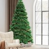 MAYEERTY Pre-lit Artificial Christmas Tree 347 Branch Tips 120 Incandescent Lights - 2 of 4