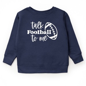 The Juniper Shop Talk Football To Me Ball Youth Ultra-Soft Graphic Sweatshirt - 1 of 4