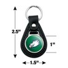 Florida Gulf Coast Secondary Logo Black Leather Keychain - 2 of 4