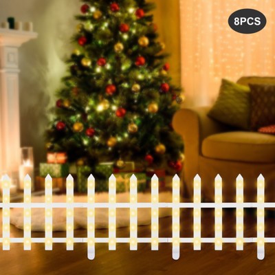 YIYIBYUS LED Christmas Decorations Light Fence Lights for Holiday