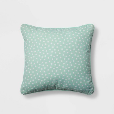 Dotted Square Throw Pillow Mint - Pillowfort™