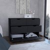 NicBex 6-Drawer Bedroom Dresser,Modern Dressers with Cut-Out Handles ,Chest of Drawers for Living Room,Dining Room,Hallway - 2 of 4