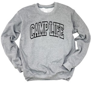 Simply Sage Market Women's Camp Life Varsity Gildan Sweatshirt - 1 of 2