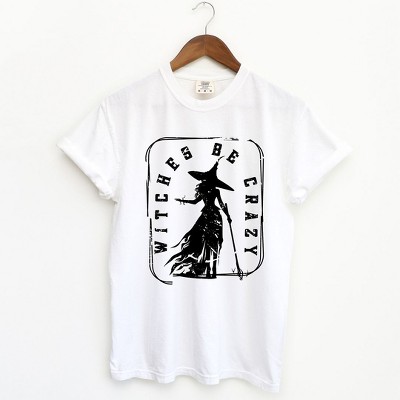 Simply Sage Market Women's Witches Be Crazy Rectangle Short Sleeve Garment Dyed Tee