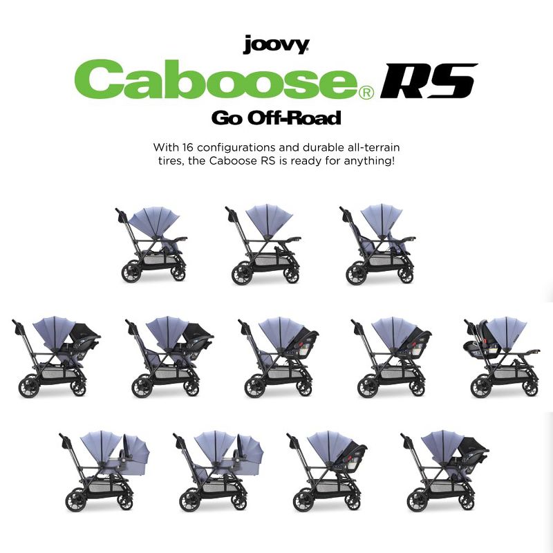 Joovy Caboose RS Premium Sit And Stand Double Stroller, 4 of 5