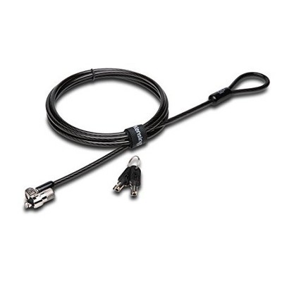 Kensington MicroSaver Cable Lock - Black, Silver - Carbon Steel - For Notebook