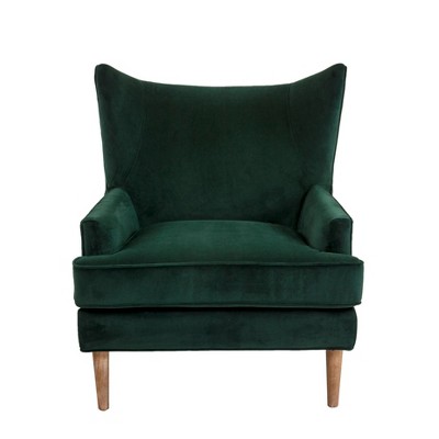 Wyatt Wingback Chair Green - Finch