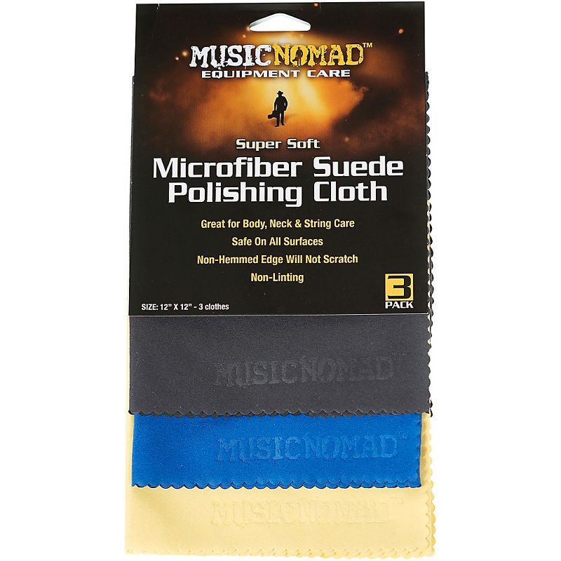 Music Nomad Super Soft Microfiber Suede Polishing Cloth - 3 Pack, 1 of 4